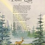 DON'T QUIT I - 8x10 Inch