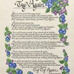 TRY AGAIN - 8x10 Inch