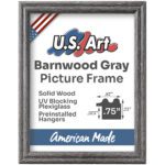 Barnwood Gray .75" Solid Wood Picture Frame