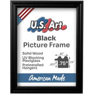 .75" Custom Solid Wood Frame for Wall Art 15+ Colors with Preinstalled Hangers & UV-blocking Plexiglass - Image 5