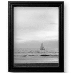 Black .75 in Solid Wood Picture Frame