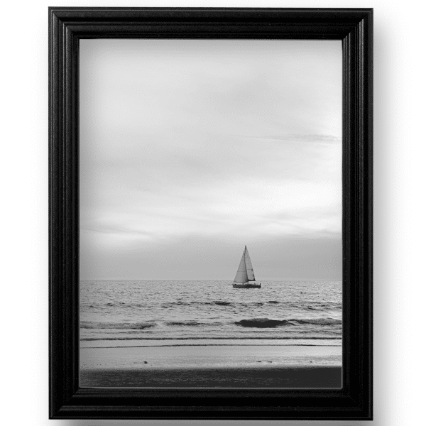 Black .75 in Solid Wood Picture Frame