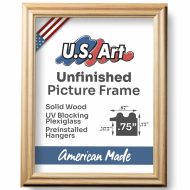 .75" Custom Solid Wood Frame for Wall Art 15+ Colors with Preinstalled Hangers & UV-blocking Plexiglass - Image 17