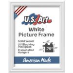 White .75" Solid Wood Picture Frame