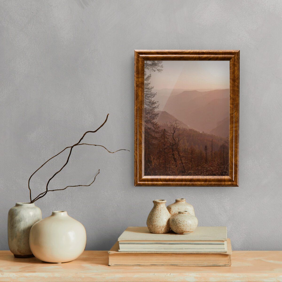 Brown Burl .75" Solid Wood Picture Frame - Image 4