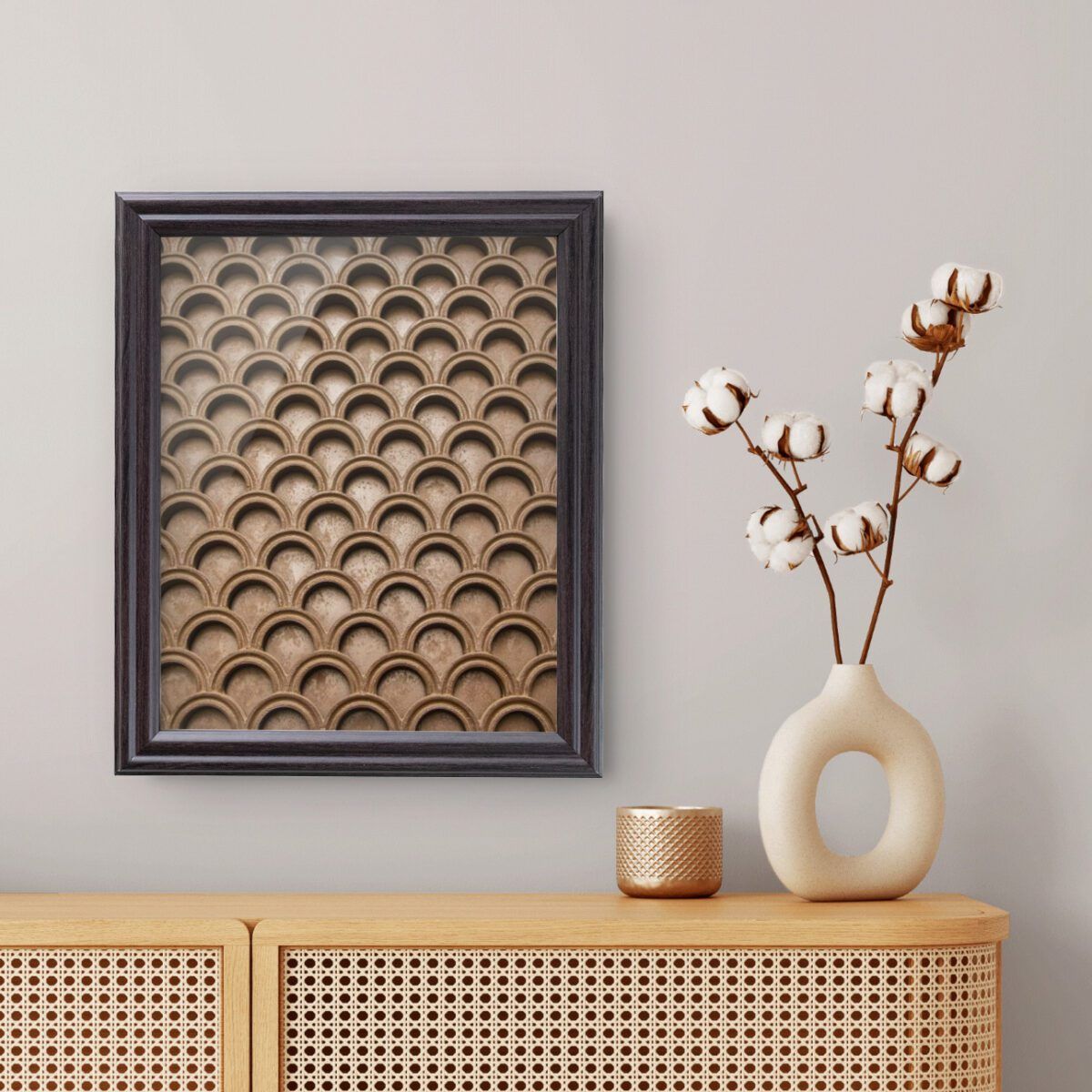 75_CAFE Coffee Brown .75" Solid Wood Picture Frame - Image 4