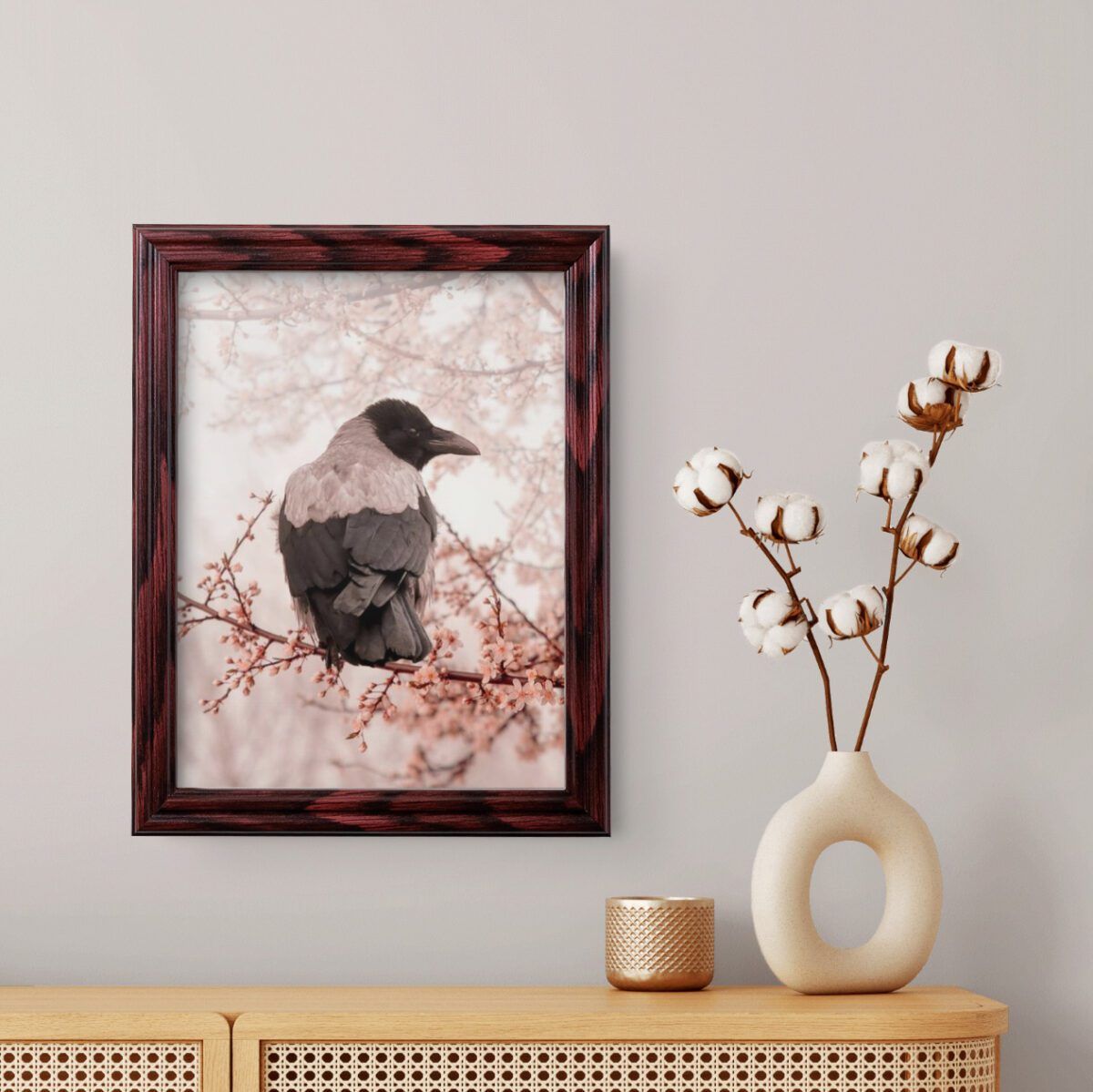 75_CHRY Cherry .75" Solid Wood Picture Frame - Image 3