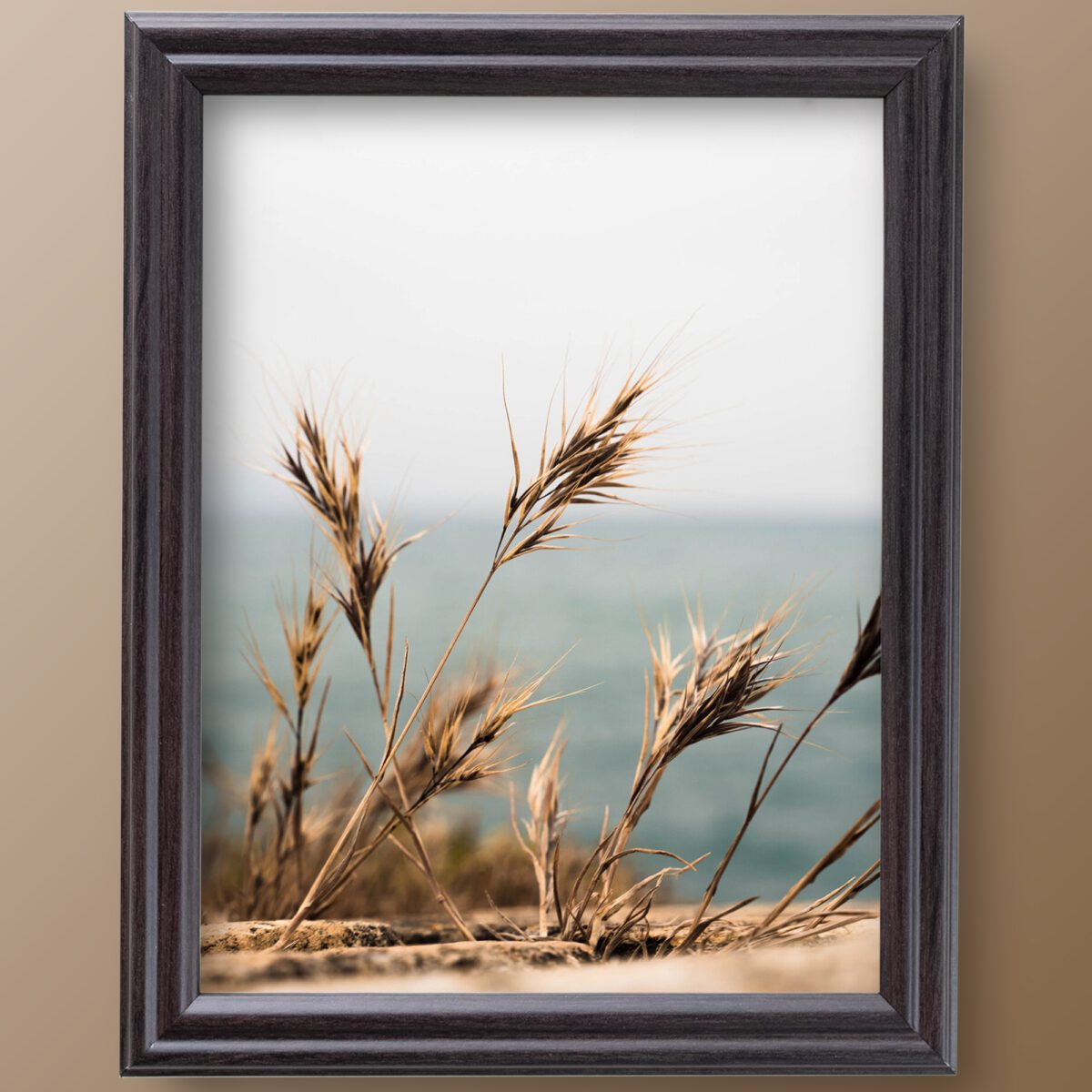 _75_Coffee_resized Coffee Brown .75" Solid Wood Picture Frame - Image 3