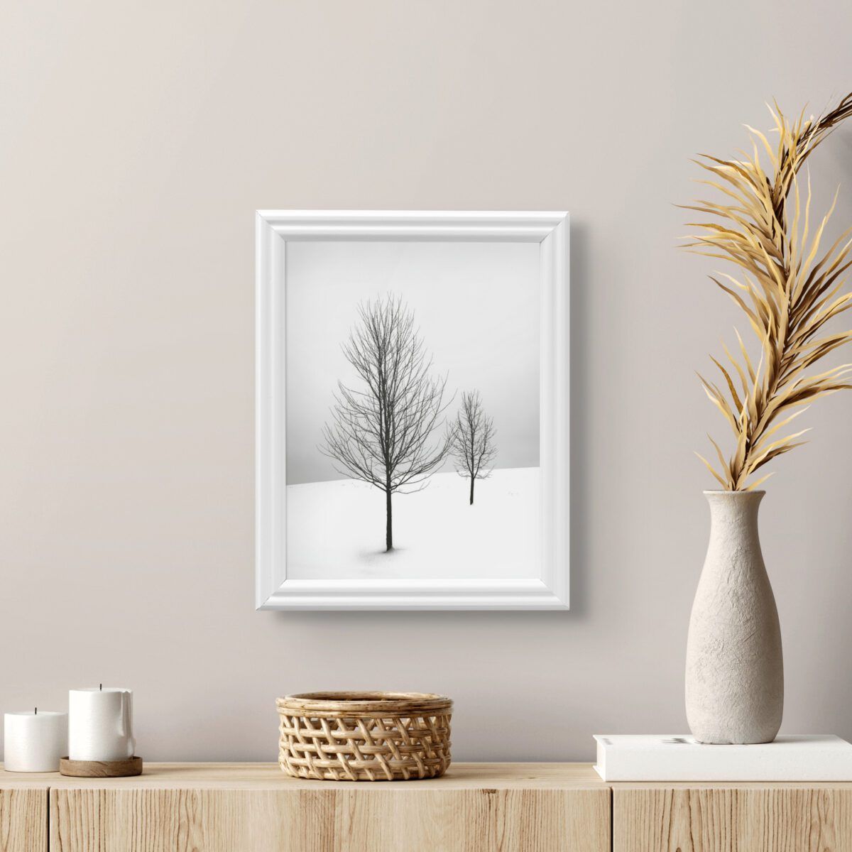 75_WHT White .75" Solid Wood Picture Frame - Image 4