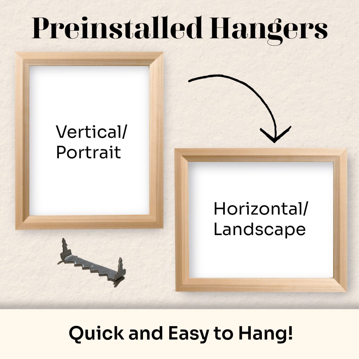 VerticalHorizontalHangers Withered Ash 1" Flat Picture Frame - Image 6