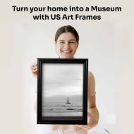 Black .75 in Solid Wood Picture Frame - Image 4
