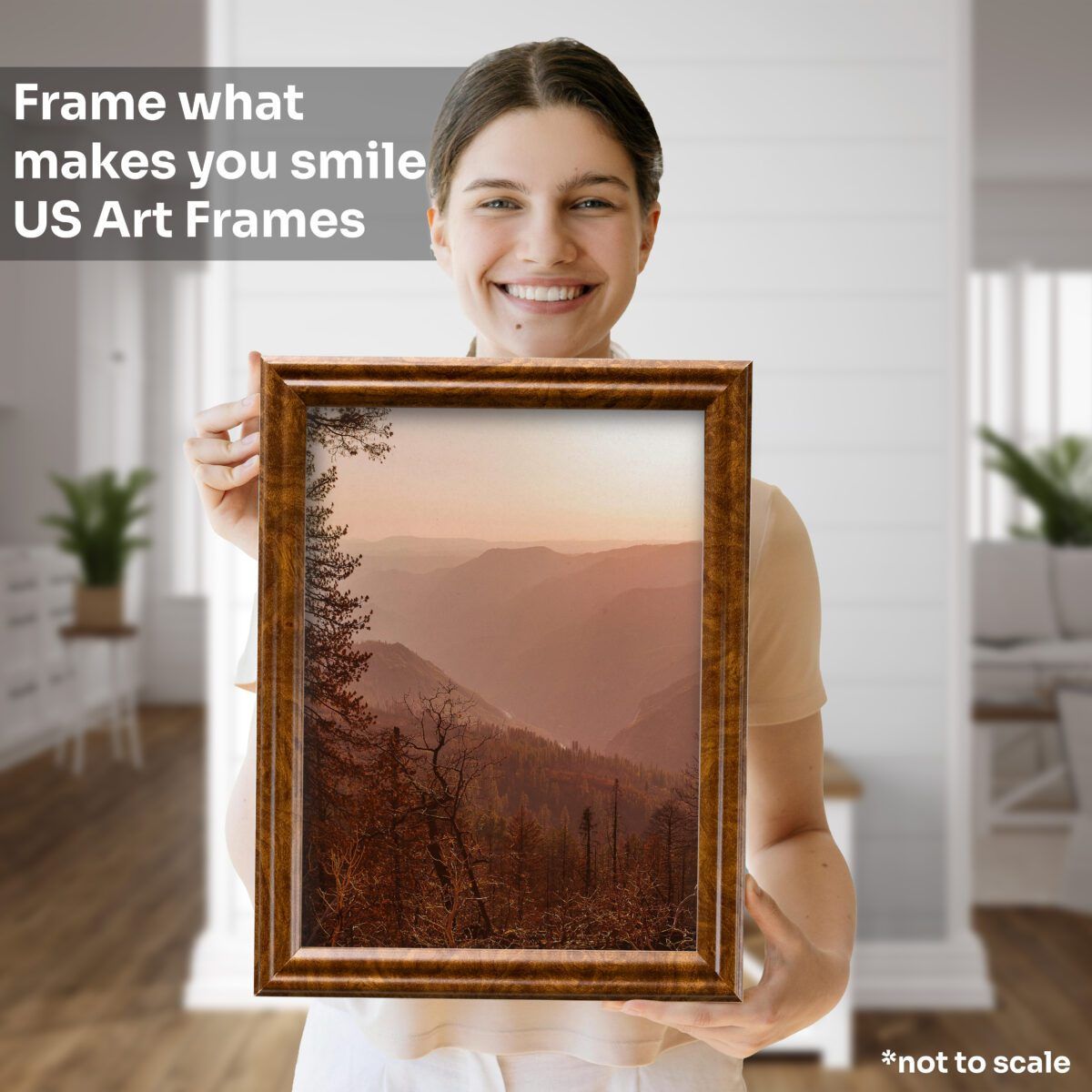 Brown Burl .75" Solid Wood Picture Frame - Image 5
