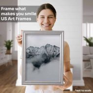 Cloud Silver .75" Solid Wood Picture Frame - Image 3