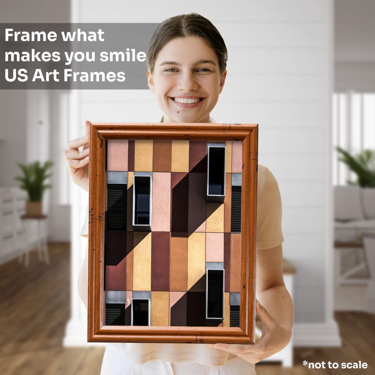 Distressed Oak .75" Solid Wood Picture Frame - Image 4