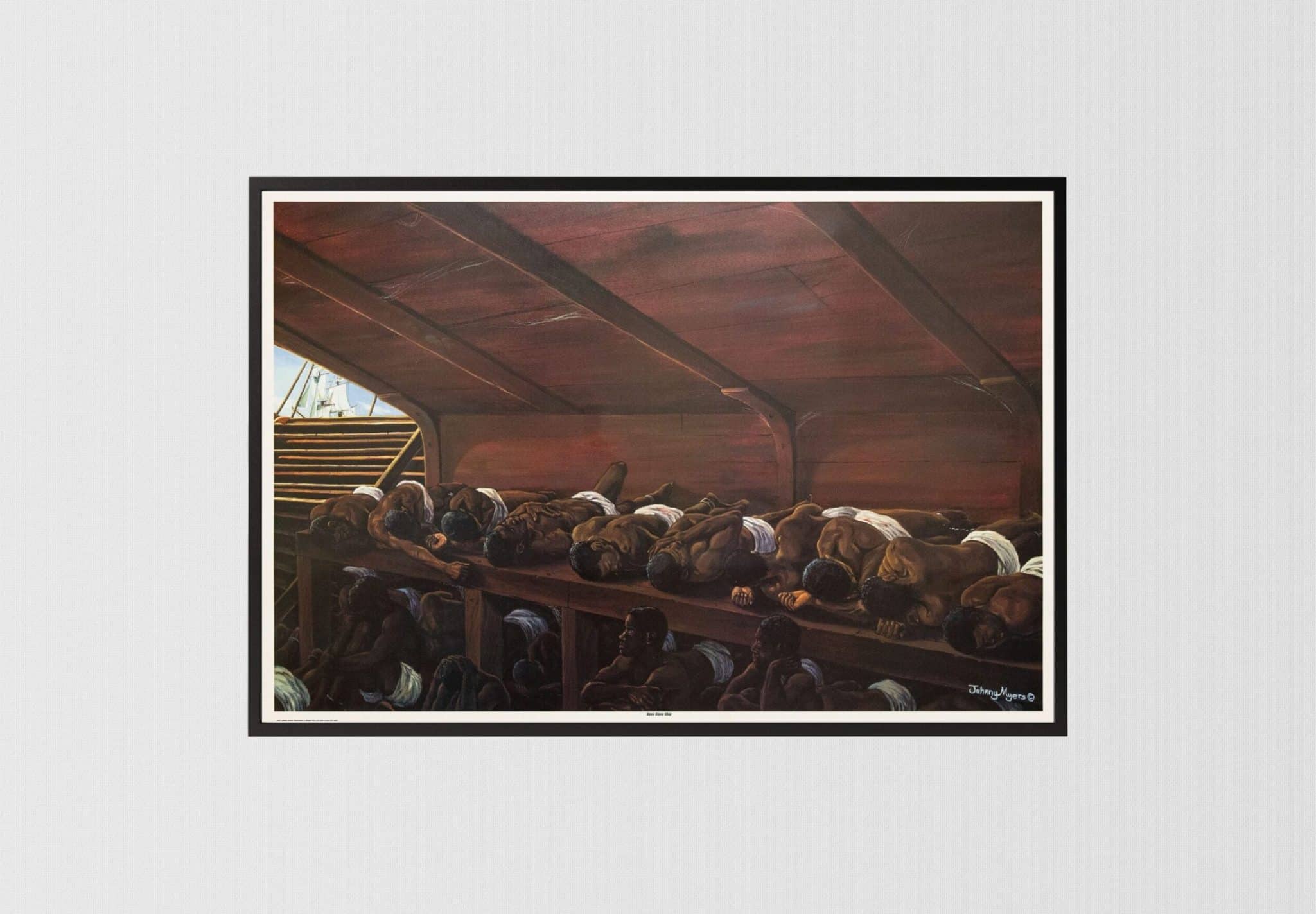 il-fullxfull4401644401-p121 Apex Slave Ship by Johnny Meyers, Art Poster Print for Wall, Home Decor - Image 1
