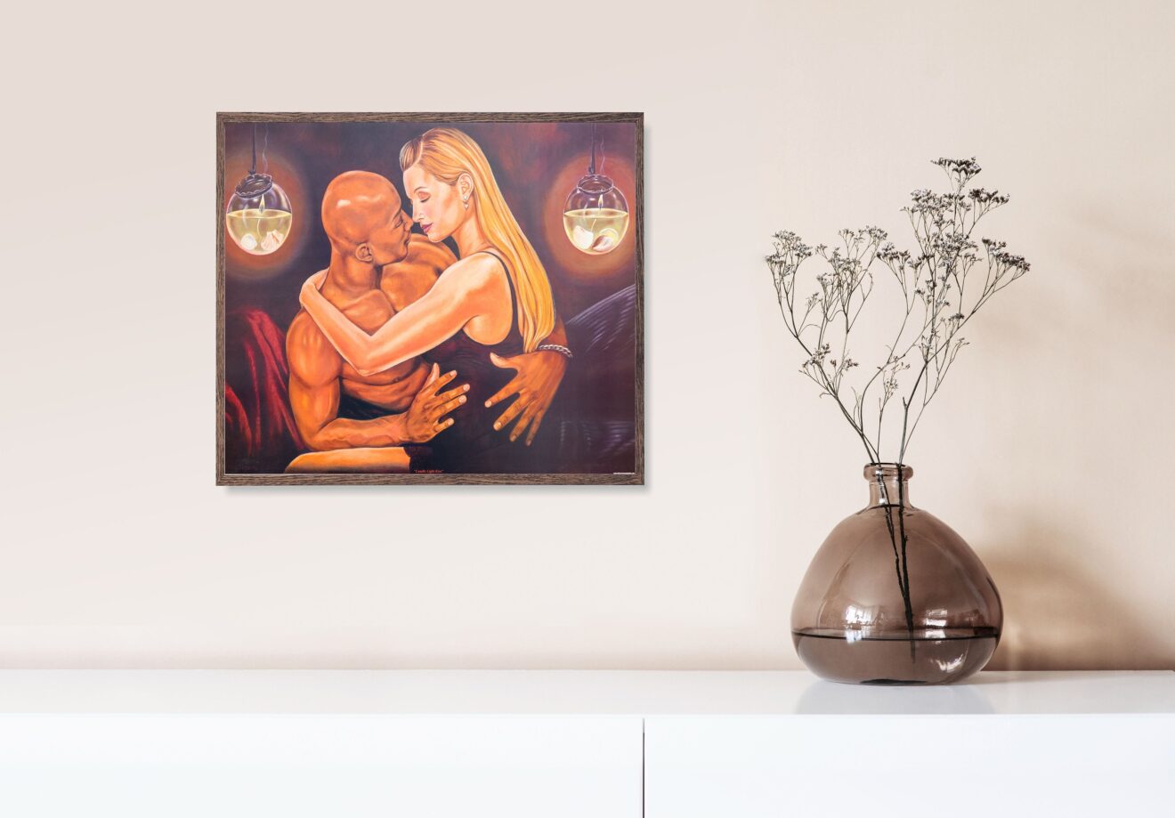 Candle Light Kiss by Johnny Meyers, Art Poster Print for Wall, Home Decor - Image 2