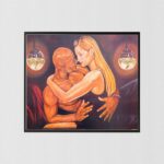 Candle Light Kiss by Johnny Meyers, Art Poster Print for Wall, Home Decor