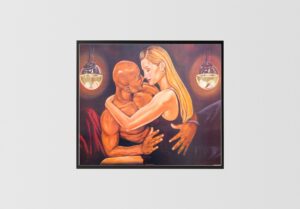 Candle Light Kiss by Johnny Meyers, Art Poster Print for Wall, Home Decor