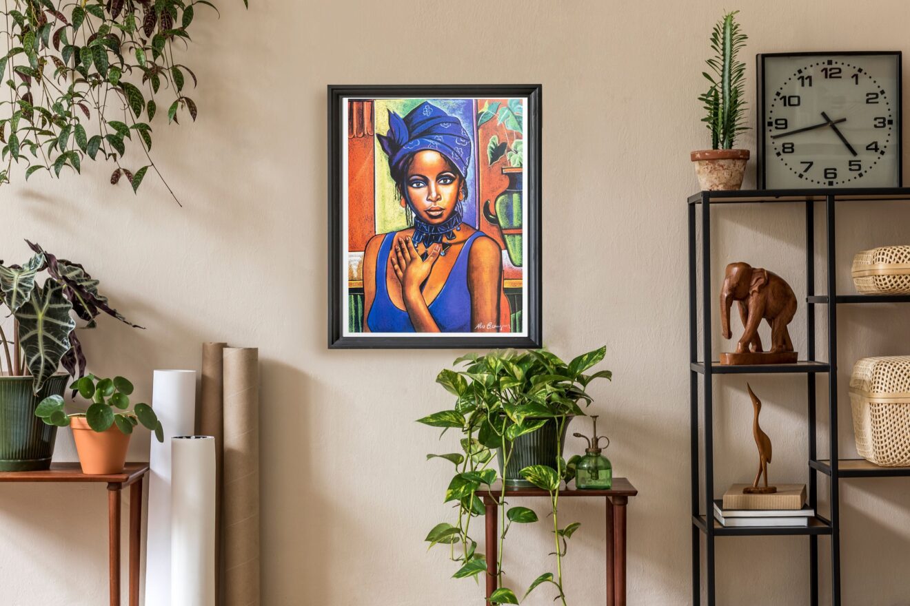 Lady with Vase by Alix Beaujour, Art Poster Print for Wall, Home Decor - Image 2