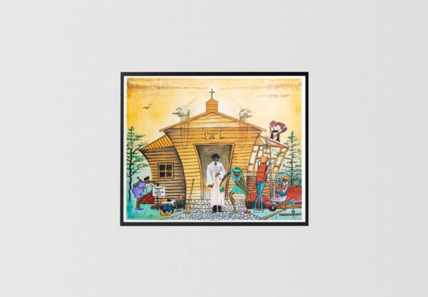 Building for my Lord by Tracy Andrews, Art Poster Print for Wall, Home Decor