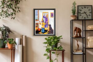 Definitely a Q by Lester Kern, Art Poster Print for Wall, Home Decor - Image 2