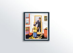 The High Road [Alpha] by Lester Kern, Art Poster Print for Wall, Home Decor