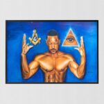 Masonic Thoughts by Fred Mathews, Art Poster Print for Wall, Home Decor