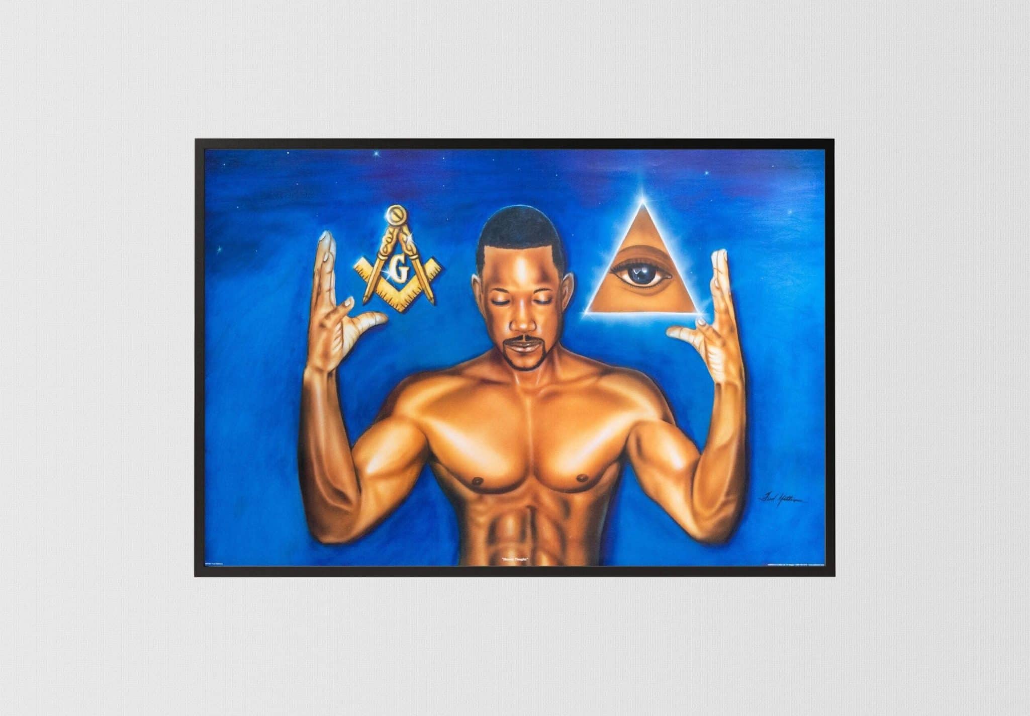 img 1 Masonic Thoughts by Fred Mathews, Art Poster Print for Wall, Home Decor - Image 1