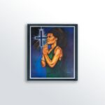 Standing in His Light by Fred Mathews, Art Poster Print for Wall, Home Decor