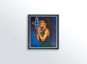 Standing in His Light by Fred Mathews, Art Poster Print for Wall, Home Decor