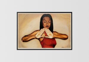 Crimson Queen by Fred Mathews, Art Poster Print for Wall, Home Decor