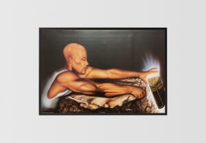 At the Edge by Fred Mathews, Art Poster Print for Wall, Home Decor