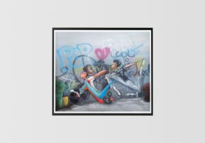 Big Wheel by Doyle, Art Poster Print for Wall, Home Decor