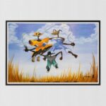 Jump Rope by Doyle, Art Poster Print for Wall, Home Decor