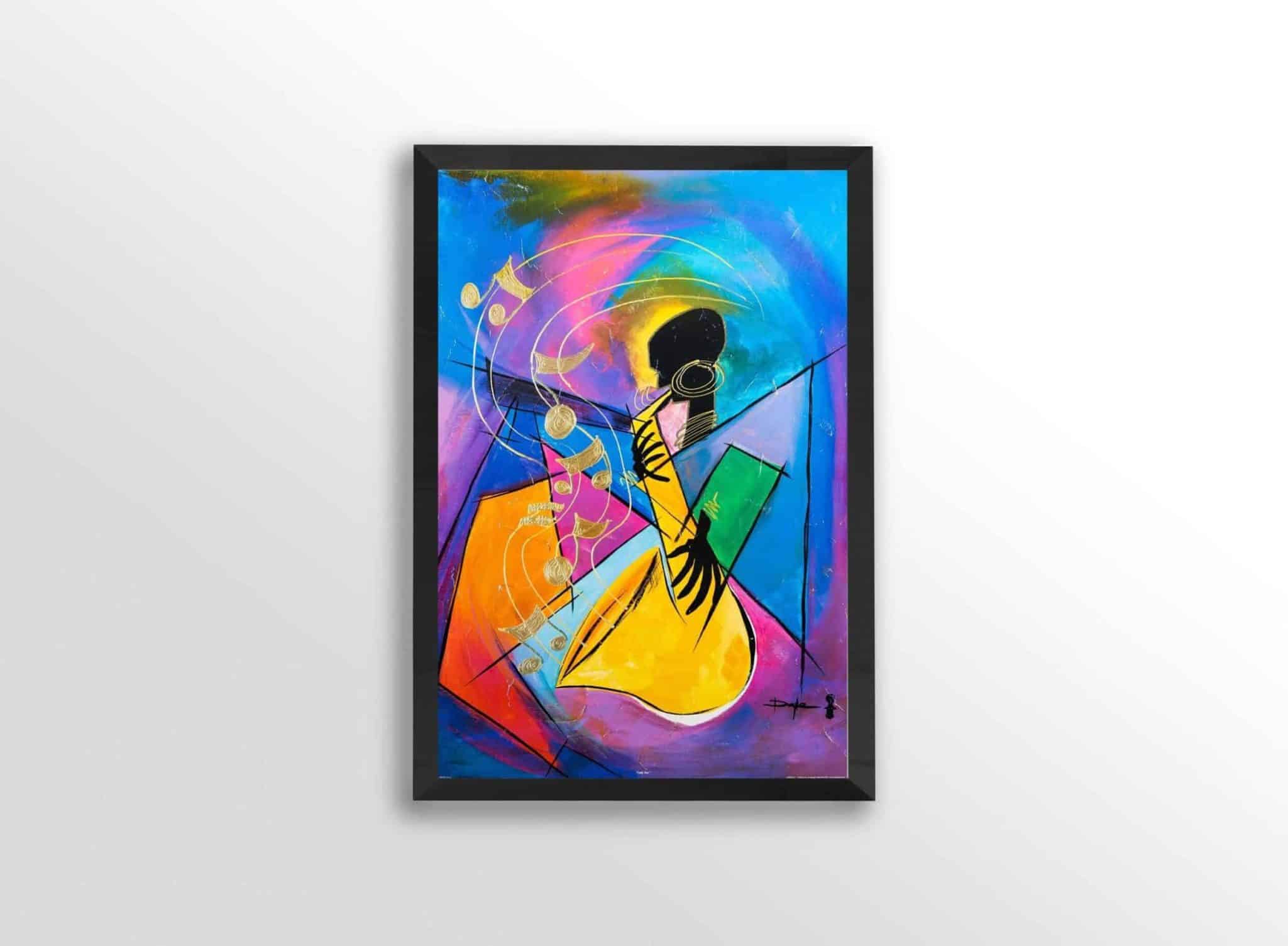 img 1 Lady Sax by Doyle, Art Poster Print for Wall, Home Decor - Image 1