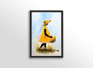 Sunflower Sister by Doyle, Art Poster Print for Wall, Home Decor