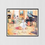 Dancing in the Livingroom by Katherine Roundtree, Art Poster Print for Wall, Home Decor