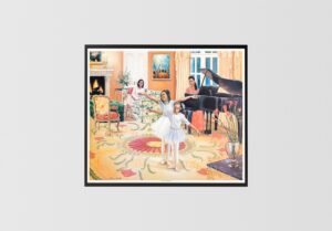 Dancing in the Livingroom by Katherine Roundtree, Art Poster Print for Wall, Home Decor