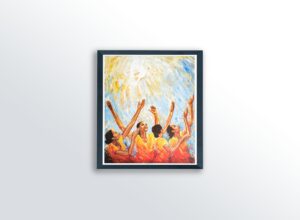 Dancing in the Spirit by Katherine Roundtree, Art Poster Print for Wall, Home Decor