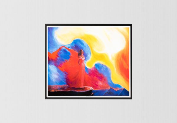 Praying Through the Storm by Katherine Roundtree, Art Poster Print for Wall, Home Decor