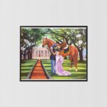 The Goodbye Kiss by Katherine Roundtree, Art Poster Print for Wall, Home Decor