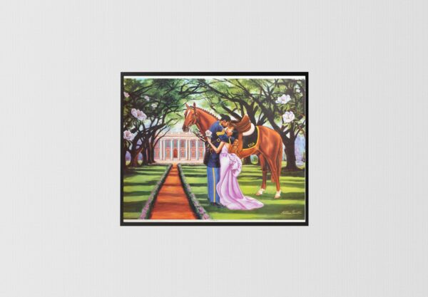 The Goodbye Kiss by Katherine Roundtree, Art Poster Print for Wall, Home Decor