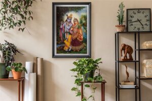 Radha Krishna, by Raston - 24x36 Art Poster Print for Wall, Home Decor