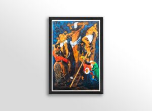 Descent From the Cross by Tracy Andrews, Art Poster Print for Wall, Home Decor