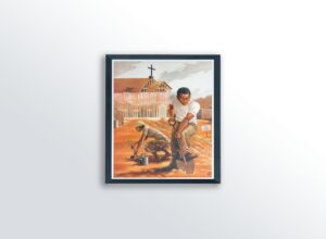 Building for my Lord by Gilbert Young, Art Poster Print for Wall, Home Decor