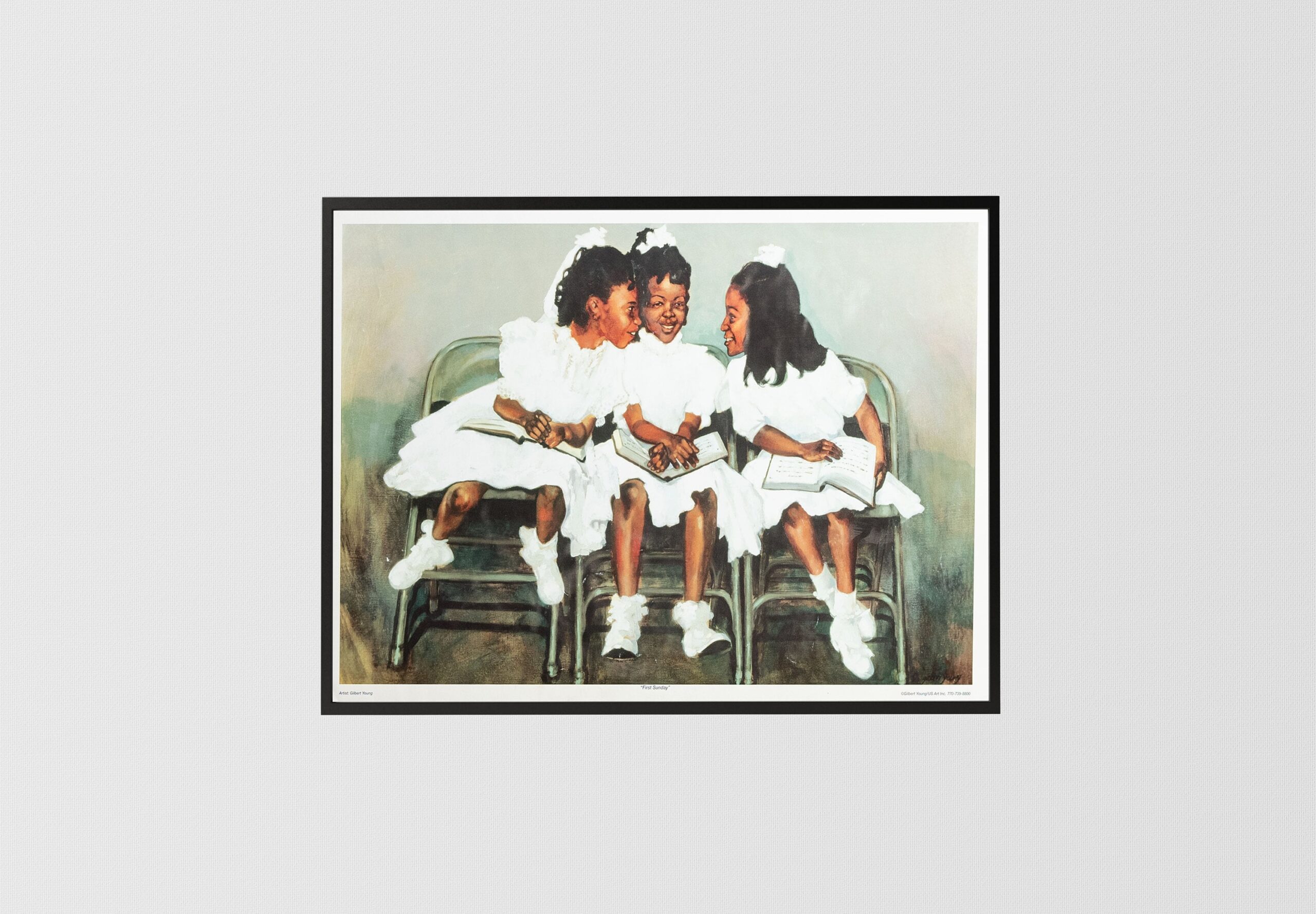 img 1 Sunday Morning by Gilbert Young, Art Poster Print for Wall, Home Decor - Image 1