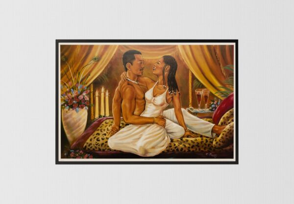 Heart to Heart by Mes'ij, Art Poster Print for Wall, Home Decor