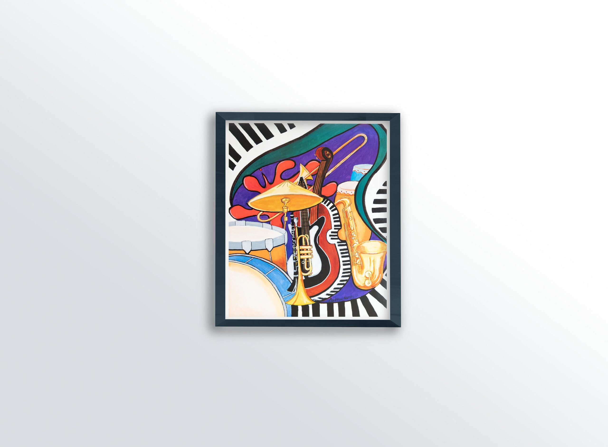 img 1 Jazz Explosion by Carlton Hardy, Art Poster Print for Wall, Home Decor - Image 1