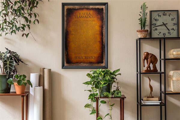 Names of Christ, Spanish - 24x36 Art Poster Print for Wall, Home Decor