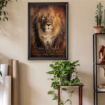 Lion of Judah English - 24x36 Art Poster Print for Wall, Home Decor